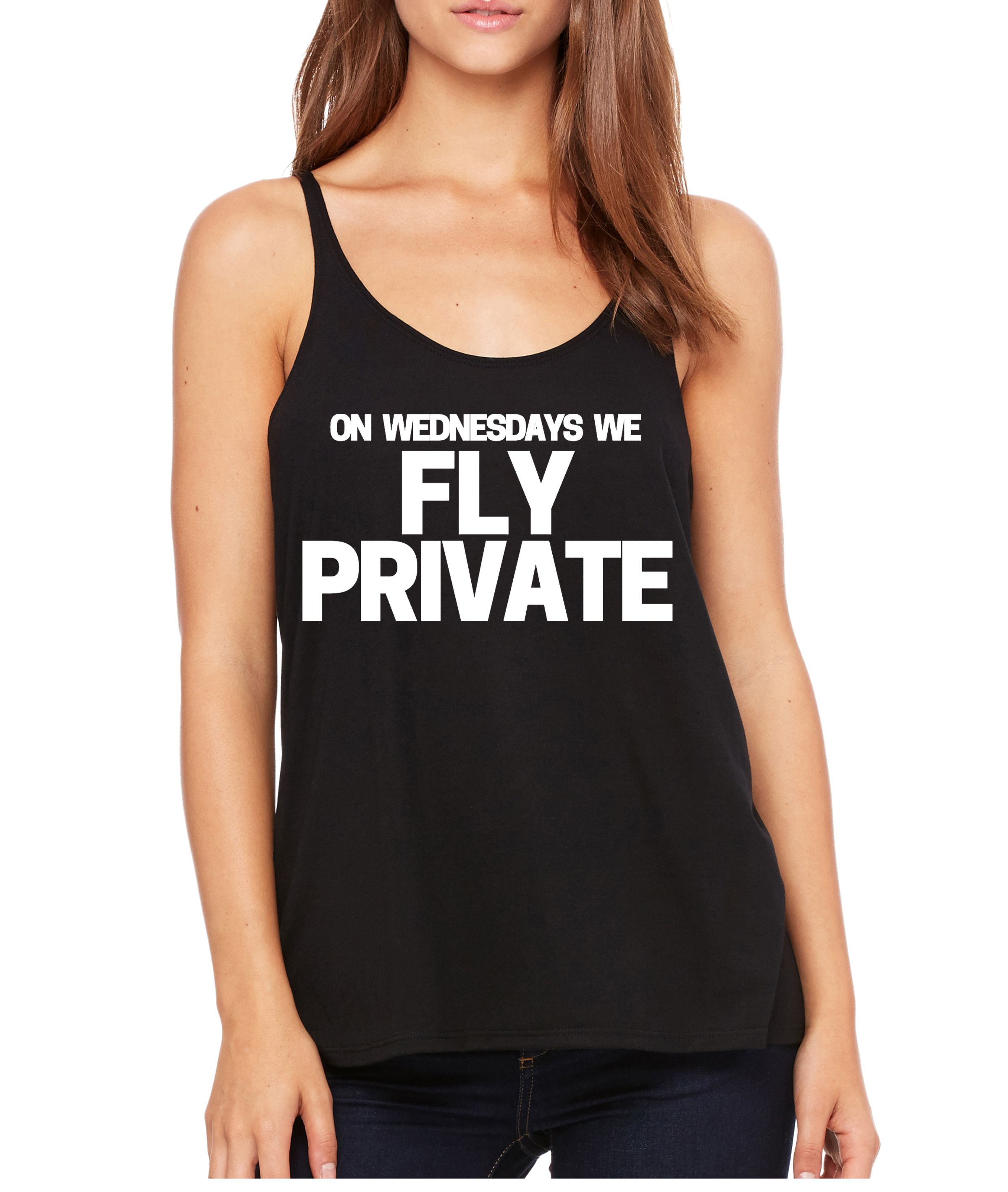 Fly Private Black Tank