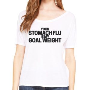 Stomach Flu Off The Shoulder Tee