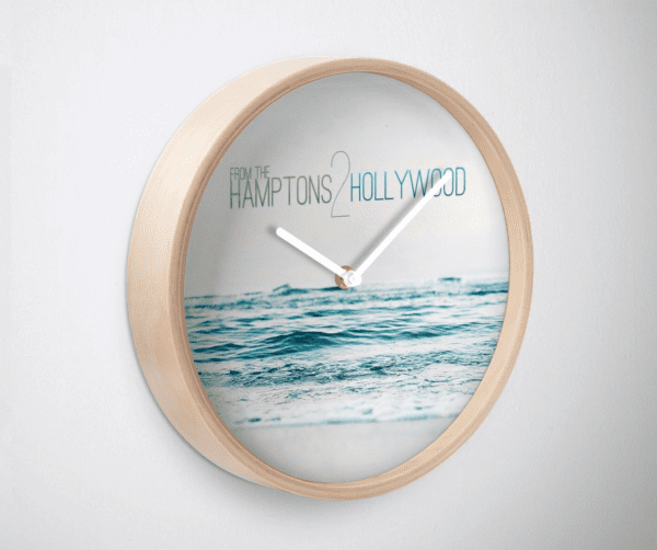 Hamptons to Hollywood Small Waves Clock