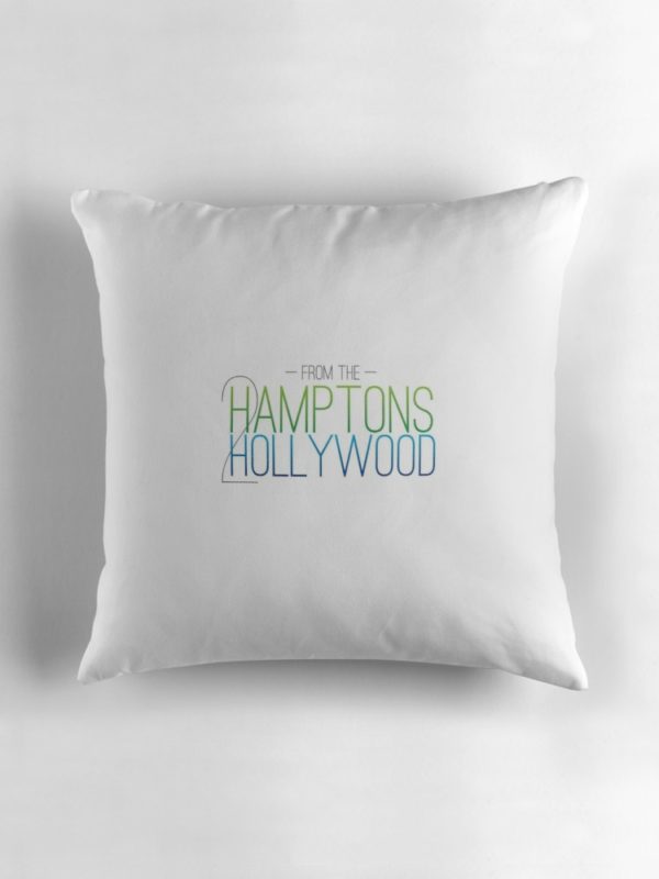 Hamptons to Hollywood Throw Pillow