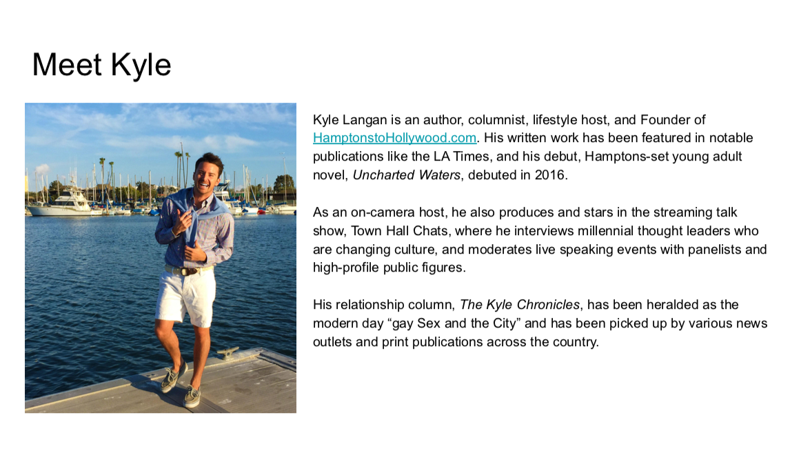 Hamptons to Hollywood Media Kit
